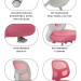 Детское кресло RIFFORMA-22 розовый с подставкой для ног