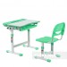 Комплект растущая парта и стул FunDesk Cantare Green зеленый