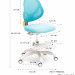 Детское кресло Holto-36 голубой с подставкой для ног