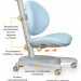 Комплект Mealux Hamilton Multicolor WG/BL (BD-680 WG/BL + Y-508 KBL - столешница белая / ножки мультиколор, обивка кресла голубая