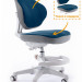Детское кресло ErgoKids GT Y-405 DB ortopedic - обивка темно-синяя однотонная