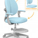 Кресло детское ErgoKids Sprint Duo Grey Y-412 KBL - обивка голубая однотонная