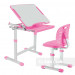 Комплект парта и стул FunDesk Piccolino III Pink розовый