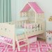 Детская кровать-домик Dommy IVORY/Pink