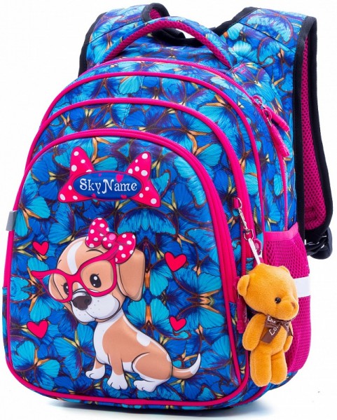 Школьный рюкзак SkyName R2-172 Собачка+мишка 