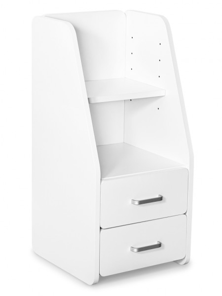 Тумбочка ErgoKids BD-C12 White с надстройкой (BD-C12 W) - цвет белый