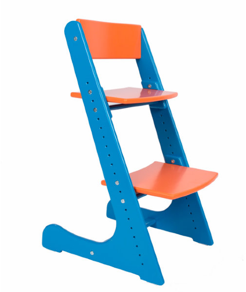 Растущий регулируемый стул Конёк Горбунёк "Сине-оранжевый"