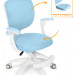 Детское кресло Ergokids Soft Air Blue (Y-240 KBL) - обивка голубая однотонная