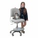 Детское кресло Holto-15 серый с подставкой для ног