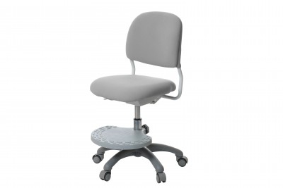 Детское кресло RIFFORMA-15 серый с подставкой для ног
