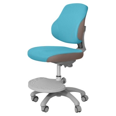 Детское кресло RIFFORMA-4F с подставкой для ног, голубое