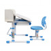 Комплект парта + стул трансформеры Fundesk Carezza Blue-w