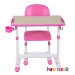 Комплект парта и стул FunDesk Piccolino II Pink розовый