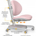 Комплект Mealux Vancouver Multicolor + Mealux Ortoback Pink (BD-620 W/MC + Y-508 KP) - столешница белая / ножки мультиколор, обивка кресла розовая