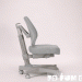 Комплект растущей мебели: парта FunDesk Sentire Grey + кресло Contento Grey