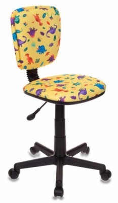 Эргономичное детское кресло Бюрократ CH-204NX/DINO-Y желтый динозаврики
