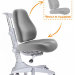 Детское кресло Mealux Match Y-528 G / Grey base - основание серое / обивка серая однотонная