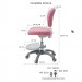 Детское кресло RIFFORMA-15 розовый с подставкой для ног