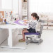Детское кресло Comf-Pro Ultraback розовое с серой спинкой