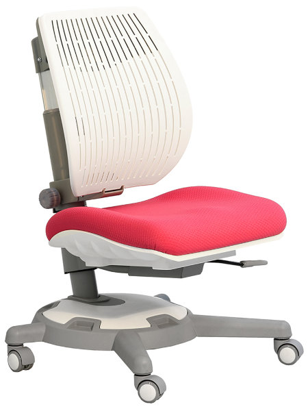 Детское кресло Comf-Pro Ultraback розовое с белой спинкой