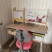 Детский стол Mealux Toronto BD-650 G/YE (натуральное дерево) - столешница клен / накладки на ножках серые