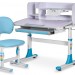 Комплект мебели (столик 90 см + стульчик + полка) Mealux EVO BD-22 BL голубой