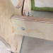 Детский растущий стул Trifecta-М Birch/Sandy, береза лак + синяя ткань