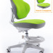Детское кресло ErgoKids GT Y-405 KZ ortopedic - обивка зеленая однотонная