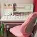 Детский стол Mealux Edmonton Multicolor BL (BD-610 W/MC + PN) - столешница белая / накладки на ножках серые и розовые
