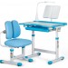 Комплект мебели (столик 70 см + стульчик + лампа) Mealux EVO BD-23 BL голубой