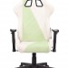 Кресло игровое Бюрократ VIKING X GREEN Fabric белый/зеленый