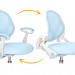 Детское кресло ErgoKids Mio Air BL Y-400 BL (arm) - обивка голубая однотонная
