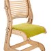Детский растущий стул Trifecta-M Birch/Sandy, береза лак + зеленая ткань
