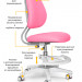 Комплект парта Ergokids TH-330 Pink + кресло Y-507 KP столешница белая, накладки на ножках розовые