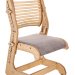Детский растущий стул Trifecta-М Birch/Grey, береза лак + светло серая ткань