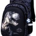 Школьный рюкзак SkyName R1-027 38см черн /серый +брелок Мяч