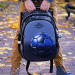 Школьный рюкзак SkyName R1-029 38см черн /серый +брелок Мяч
