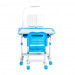 Комплект парта 70 см и стульчик Cubby VANDA BLUE Голубой с лампой и подставкой для книги