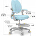 Кресло детское Mealux Sprint Duo Grey Y-412 KBL - обивка голубая однотонная