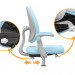 Кресло детское Mealux Sprint Duo Grey Y-412 KBL - обивка голубая однотонная