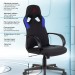 Кресло игровое Zombie RUNNER BLUE черный/синий искусственная кожа крестовина пластик