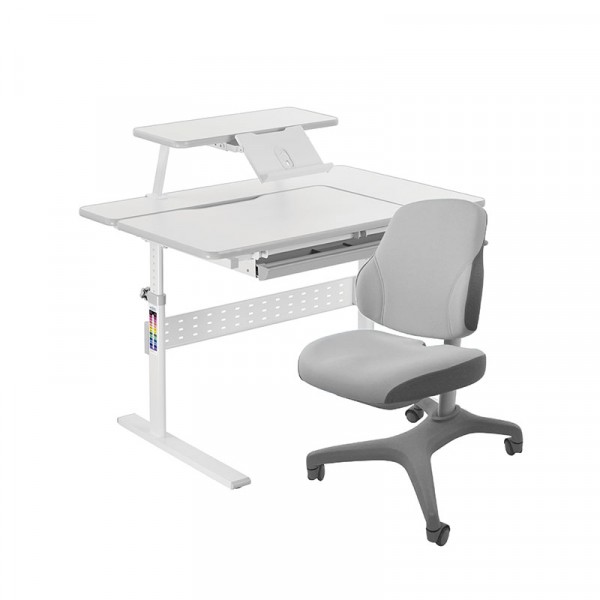Комплект стол HOLTO-99 и кресло Holto-3 (серый)