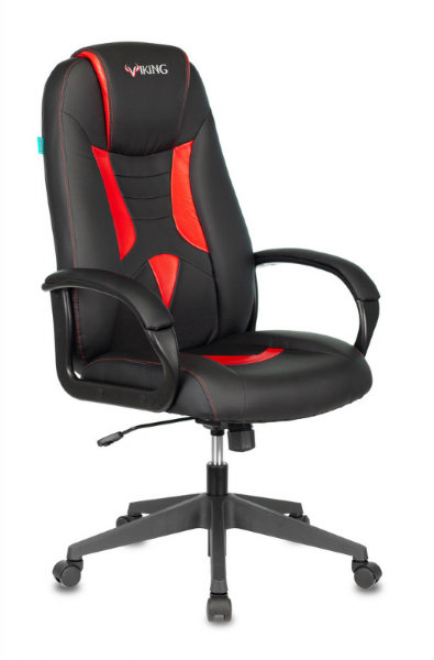 Компактное игровое кресло VIKING-8N/BL-RED черно-красное
