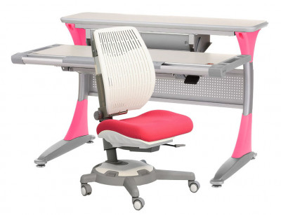 Парта COMF-PRO Harvard BD333 box с креслом Ultraback Y1018 розовое