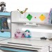 Детский стол Mealux Evo-52 Florida Multicolor серые накладки