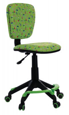Эргономичное детское кресло Бюрократ CH-204-F/CACTUS-GN зеленый кактусы c подст.для ног