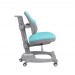 Комплект растущей мебели: парта FunDesk Libro Grey + кресло Diverso Mint с серым чехлом