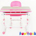 Комплект растущая парта и стул FunDesk Lavoro Pink Розовый