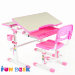 КОМПЛЕКТ: Растущая парта и стул FunDesk Lavoro Pink Розовый