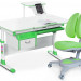 Комплект Mealux EVO Evo-40 Z (арт. Evo-40 Z + Y-115 KZ) /(стол+полка+кресло+чехол)/ белая столешница, цвет пластика зеленый